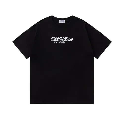 Cheap Off-White T-Shirts Short Sleeved For Unisex #1412170 Replica Wholesale [$32.00 USD] [ITEM#1412170] on Replica Off-White T-Shirts