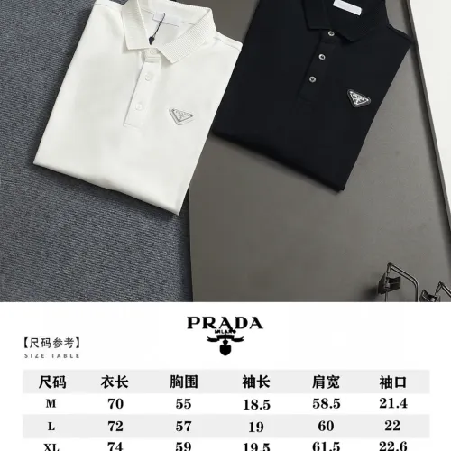 Cheap Prada T-Shirts Short Sleeved For Men #1412222 Replica Wholesale [$48.00 USD] [ITEM#1412222] on Replica Prada T-Shirts
