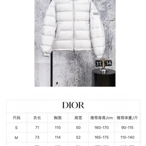 Cheap Christian Dior Down Feather Coat Long Sleeved For Unisex #1412296 Replica Wholesale [$112.00 USD] [ITEM#1412296] on Replica Christian Dior Down Feather Coat