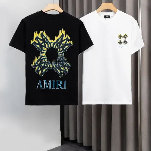 Cheap Amiri T-Shirts Short Sleeved For Men #1412319 Replica Wholesale [$36.00 USD] [ITEM#1412319] on Replica Amiri T-Shirts