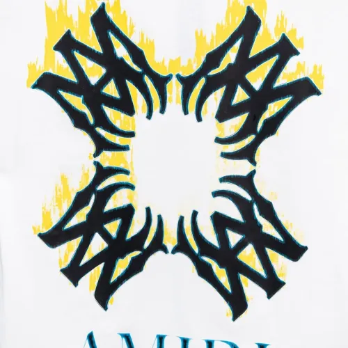 Cheap Amiri T-Shirts Short Sleeved For Men #1412319 Replica Wholesale [$36.00 USD] [ITEM#1412319] on Replica Amiri T-Shirts