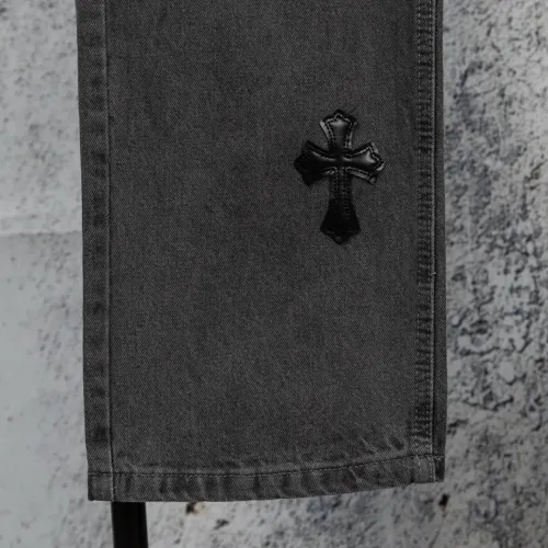 Cheap Chrome Hearts Jeans For Men #1412460 Replica Wholesale [$56.00 USD] [ITEM#1412460] on Replica Chrome Hearts Jeans