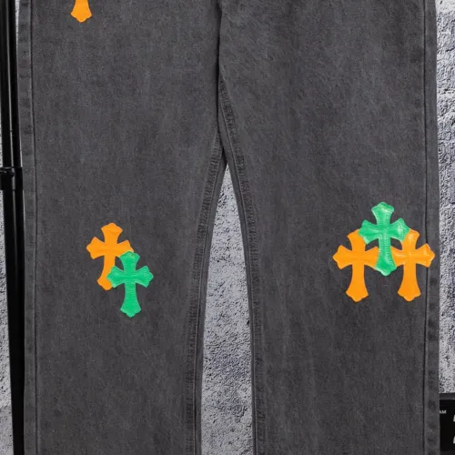 Cheap Chrome Hearts Jeans For Men #1412463 Replica Wholesale [$64.00 USD] [ITEM#1412463] on Replica Chrome Hearts Jeans