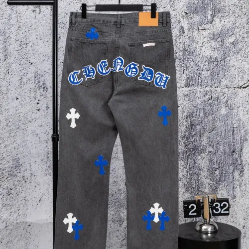 Cheap Chrome Hearts Jeans For Men #1412466 Replica Wholesale [$64.00 USD] [ITEM#1412466] on Replica Chrome Hearts Jeans