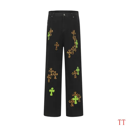 Cheap Chrome Hearts Jeans For Men #1412472 Replica Wholesale [$60.00 USD] [ITEM#1412472] on Replica Chrome Hearts Jeans