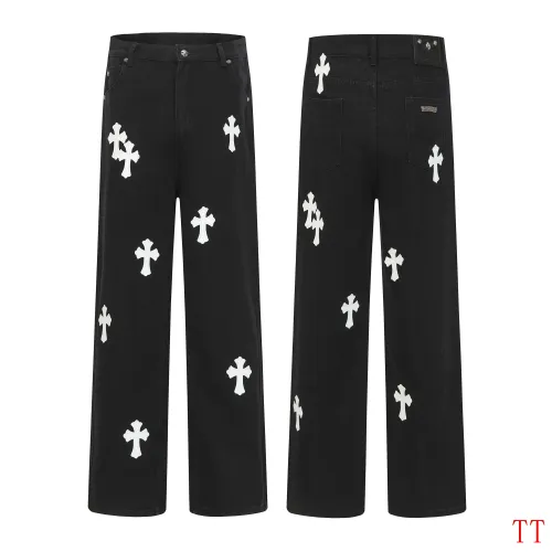 Cheap Chrome Hearts Jeans For Men #1412473 Replica Wholesale [$60.00 USD] [ITEM#1412473] on Replica Chrome Hearts Jeans