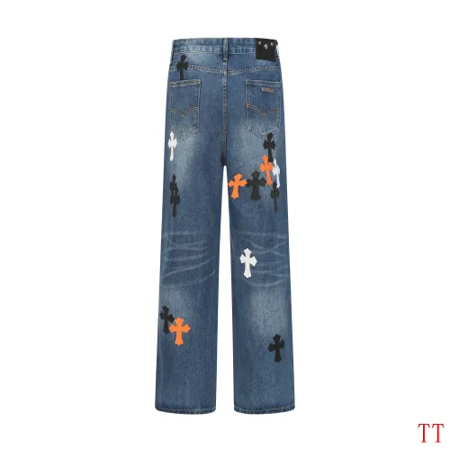 Cheap Chrome Hearts Jeans For Men #1412474 Replica Wholesale [$60.00 USD] [ITEM#1412474] on Replica Chrome Hearts Jeans