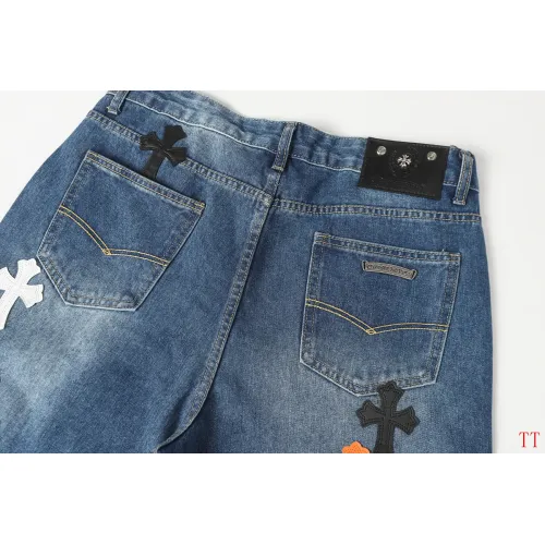 Cheap Chrome Hearts Jeans For Men #1412474 Replica Wholesale [$60.00 USD] [ITEM#1412474] on Replica Chrome Hearts Jeans