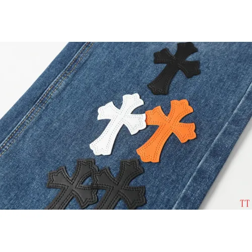 Cheap Chrome Hearts Jeans For Men #1412474 Replica Wholesale [$60.00 USD] [ITEM#1412474] on Replica Chrome Hearts Jeans