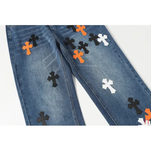 Cheap Chrome Hearts Jeans For Men #1412474 Replica Wholesale [$60.00 USD] [ITEM#1412474] on Replica Chrome Hearts Jeans