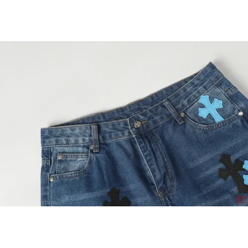 Cheap Chrome Hearts Jeans For Men #1412475 Replica Wholesale [$60.00 USD] [ITEM#1412475] on Replica Chrome Hearts Jeans