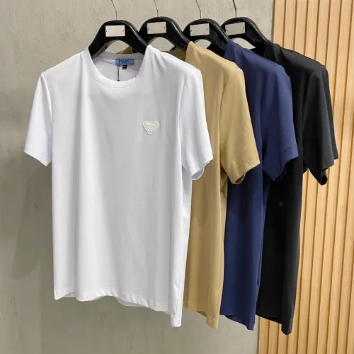 Cheap Prada T-Shirts Short Sleeved For Men #1412511 Replica Wholesale [$76.00 USD] [ITEM#1412511] on Replica Prada T-Shirts