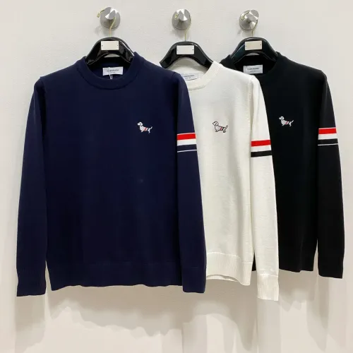 Cheap Thom Browne TB Sweaters Long Sleeved For Men #1412757 Replica Wholesale [$85.00 USD] [ITEM#1412757] on Replica Thom Browne TB Sweaters