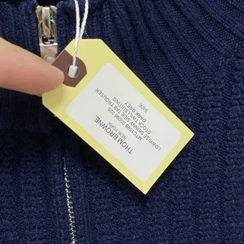 Cheap Thom Browne TB Sweaters Long Sleeved For Men #1412766 Replica Wholesale [$92.00 USD] [ITEM#1412766] on Replica Thom Browne TB Sweaters