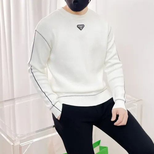 Cheap Prada Sweaters Long Sleeved For Men #1412831 Replica Wholesale [$76.00 USD] [ITEM#1412831] on Replica Prada Sweaters