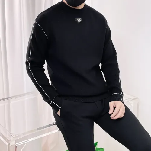 Cheap Prada Sweaters Long Sleeved For Men #1412832 Replica Wholesale [$76.00 USD] [ITEM#1412832] on Replica Prada Sweaters