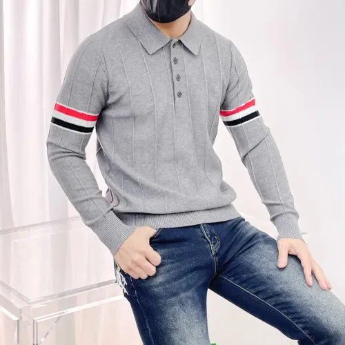 Cheap Thom Browne TB Sweaters Long Sleeved For Men #1412848 Replica Wholesale [$85.00 USD] [ITEM#1412848] on Replica Thom Browne TB Sweaters