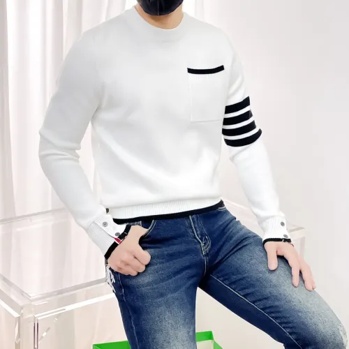 Cheap Thom Browne TB Sweaters Long Sleeved For Men #1412854 Replica Wholesale [$85.00 USD] [ITEM#1412854] on Replica Thom Browne TB Sweaters