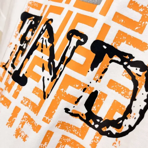 Cheap Fendi T-Shirts Short Sleeved For Men #1412938 Replica Wholesale [$60.00 USD] [ITEM#1412938] on Replica Fendi T-Shirts