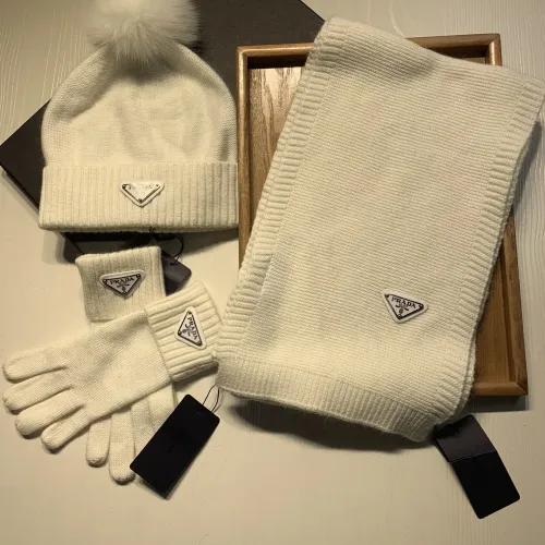 Prada Hat and Scarf and Glove Set #1413070