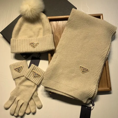 Prada Hat and Scarf and Glove Set #1413071