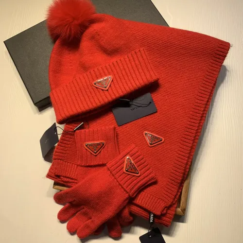 Cheap Prada Hat and Scarf and Glove Set #1413072 Replica Wholesale [$76.00 USD] [ITEM#1413072] on Replica Prada Hat and Scarf and Glove Set