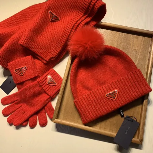 Cheap Prada Hat and Scarf and Glove Set #1413072 Replica Wholesale [$76.00 USD] [ITEM#1413072] on Replica Prada Hat and Scarf and Glove Set