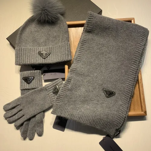 Prada Hat and Scarf and Glove Set #1413073
