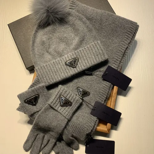 Cheap Prada Hat and Scarf and Glove Set #1413073 Replica Wholesale [$76.00 USD] [ITEM#1413073] on Replica Prada Hat and Scarf and Glove Set