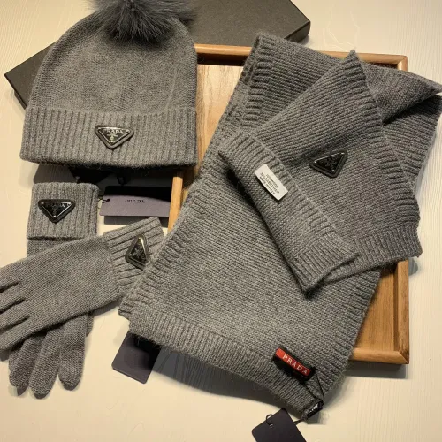 Cheap Prada Hat and Scarf and Glove Set #1413073 Replica Wholesale [$76.00 USD] [ITEM#1413073] on Replica Prada Hat and Scarf and Glove Set