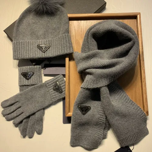 Cheap Prada Hat and Scarf and Glove Set #1413073 Replica Wholesale [$76.00 USD] [ITEM#1413073] on Replica Prada Hat and Scarf and Glove Set