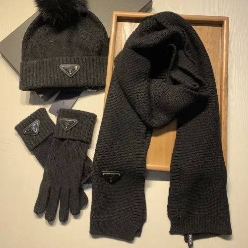 Cheap Prada Hat and Scarf and Glove Set #1413074 Replica Wholesale [$76.00 USD] [ITEM#1413074] on Replica Prada Hat and Scarf and Glove Set