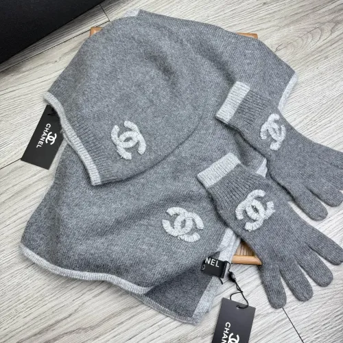 Chanel Hat and Scarf and Glove Set #1413093