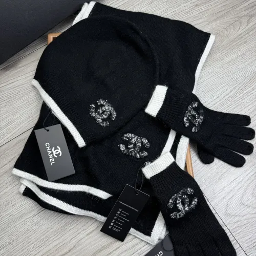 Chanel Hat and Scarf and Glove Set #1413095