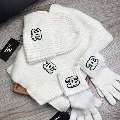 Chanel Hat and Scarf and Glove Set #1413097