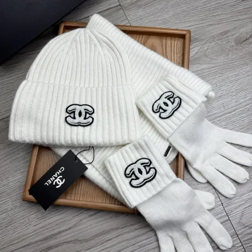 Cheap Chanel Hat and Scarf and Glove Set #1413097 Replica Wholesale [$72.00 USD] [ITEM#1413097] on Replica Chanel Hat and Scarf and Glove Set
