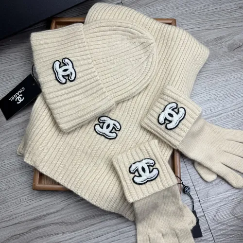 Chanel Hat and Scarf and Glove Set #1413098