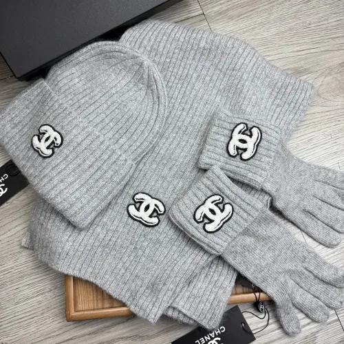 Chanel Hat and Scarf and Glove Set #1413101