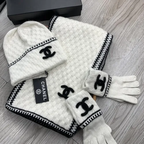 Chanel Hat and Scarf and Glove Set #1413105