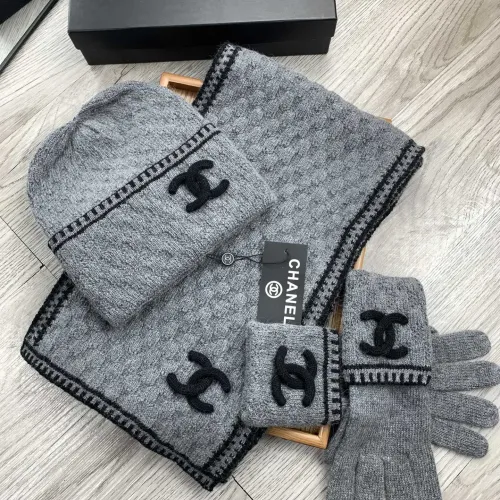 Chanel Hat and Scarf and Glove Set #1413107