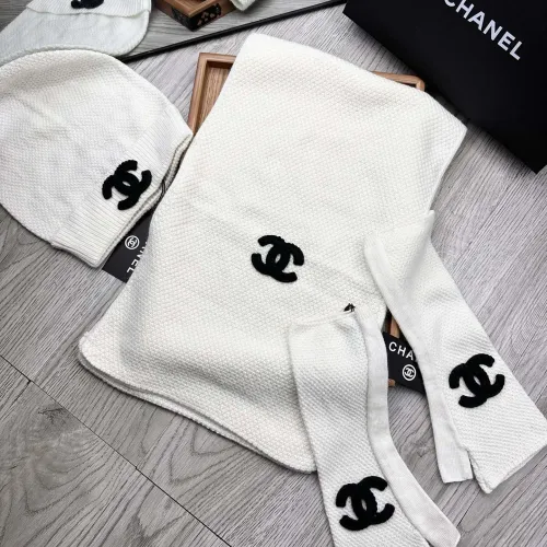 Chanel Hat and Scarf and Glove Set #1413111
