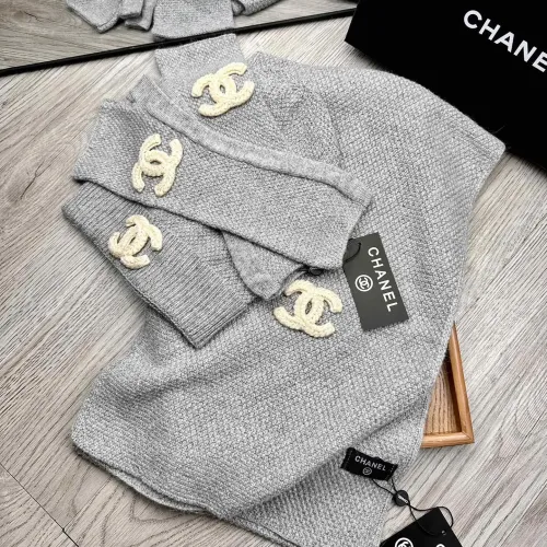 Cheap Chanel Hat and Scarf and Glove Set #1413112 Replica Wholesale [$72.00 USD] [ITEM#1413112] on Replica Chanel Hat and Scarf and Glove Set