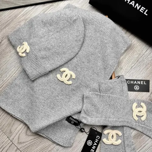 Cheap Chanel Hat and Scarf and Glove Set #1413112 Replica Wholesale [$72.00 USD] [ITEM#1413112] on Replica Chanel Hat and Scarf and Glove Set