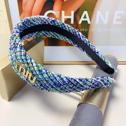 Cheap MIU MIU Headband For Women #1413243 Replica Wholesale [$25.00 USD] [ITEM#1413243] on Replica MIU MIU Headband