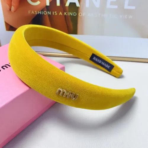 Cheap MIU MIU Headband For Women #1413269 Replica Wholesale [$25.00 USD] [ITEM#1413269] on Replica MIU MIU Headband