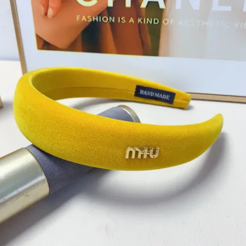 Cheap MIU MIU Headband For Women #1413269 Replica Wholesale [$25.00 USD] [ITEM#1413269] on Replica MIU MIU Headband