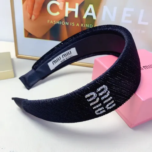 Cheap MIU MIU Headband For Women #1413271 Replica Wholesale [$25.00 USD] [ITEM#1413271] on Replica MIU MIU Headband