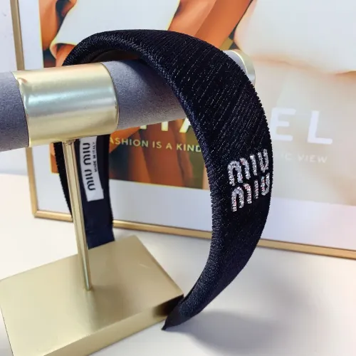 Cheap MIU MIU Headband For Women #1413271 Replica Wholesale [$25.00 USD] [ITEM#1413271] on Replica MIU MIU Headband