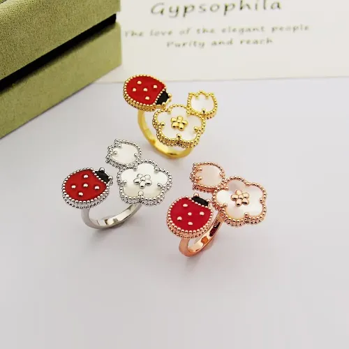 Cheap Van Cleef &amp; Arpels Rings For Women #1413484 Replica Wholesale [$27.00 USD] [ITEM#1413484] on Replica Van Cleef &amp; Arpels Rings