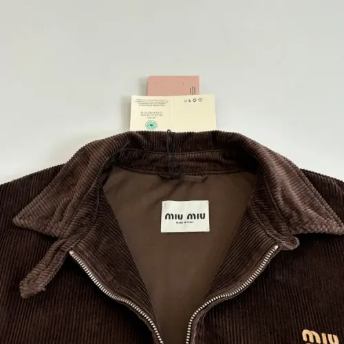 Cheap MIU MIU Jackets Long Sleeved For Women #1413579 Replica Wholesale [$118.00 USD] [ITEM#1413579] on Replica MIU MIU Jackets